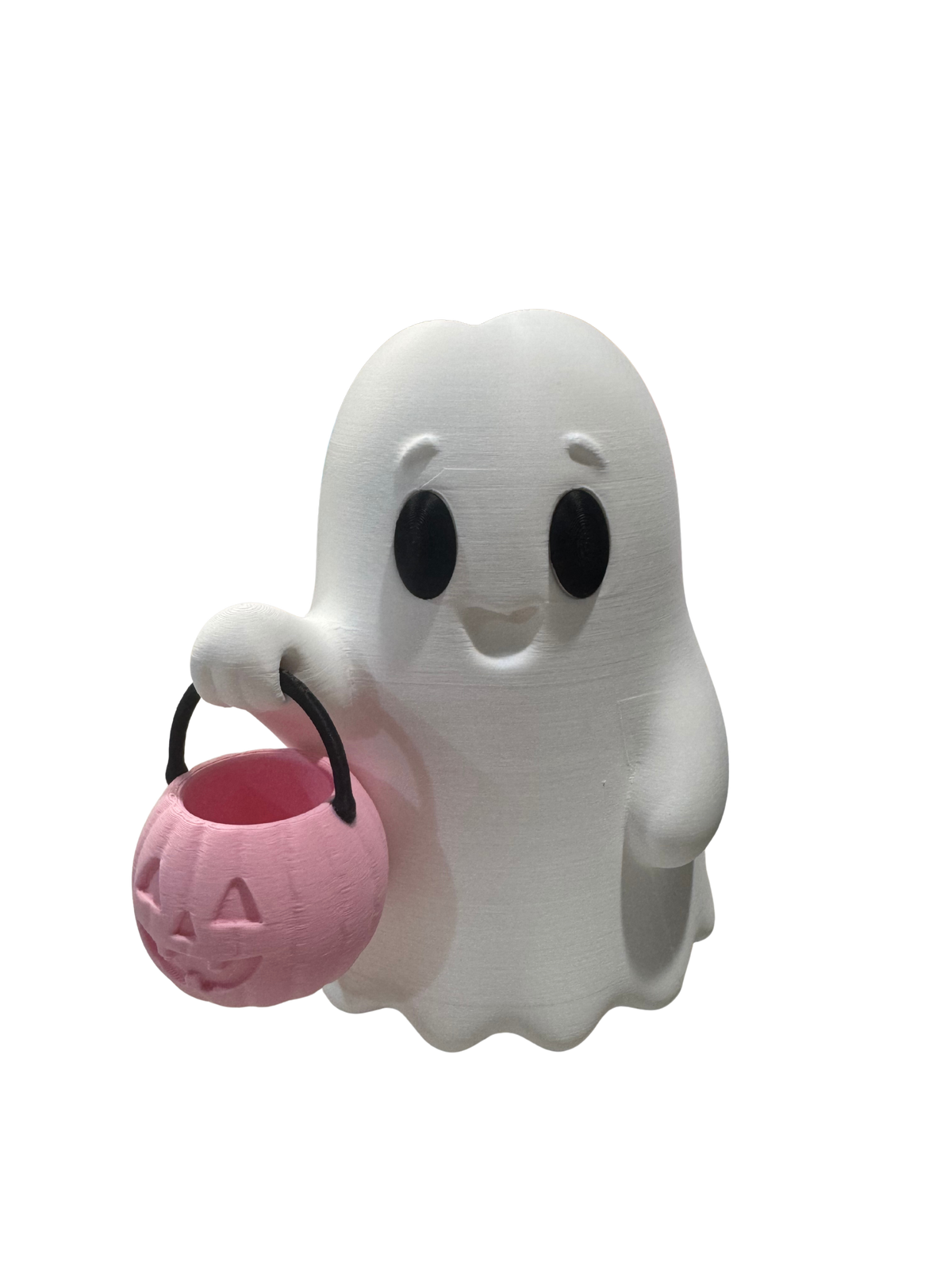 Spooky Halloween Ghost Soap Holder for BBW Soap with Pink Pumpkin Design