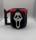 Scream Ghost Face Ice Cream Holder with Spoon Rest Slot - Unique Design for Ice Cream Lovers
