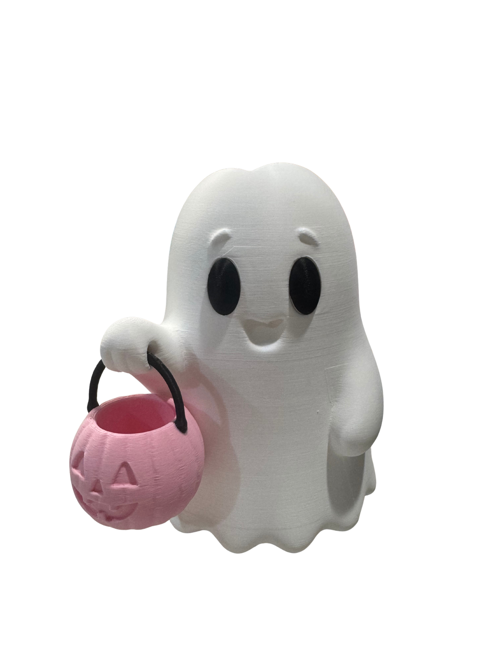 Spooky Halloween Ghost Soap Holder for BBW Soap with Pink Pumpkin Design