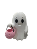 Spooky Halloween Ghost Soap Holder for BBW Soap with Pink Pumpkin Design