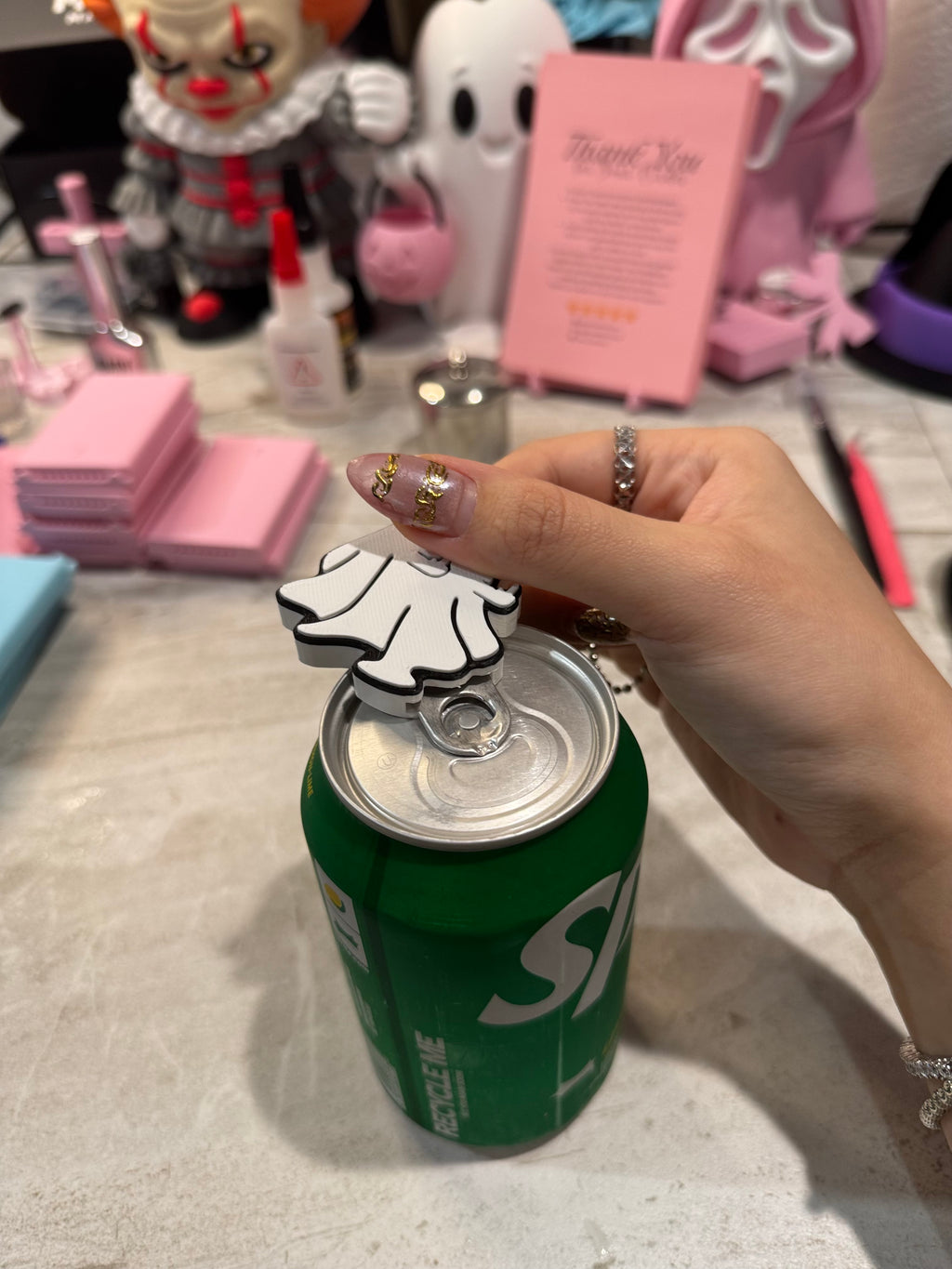 Ghost Sassy Ghost Can Opener, Nail Saver for Long Nails