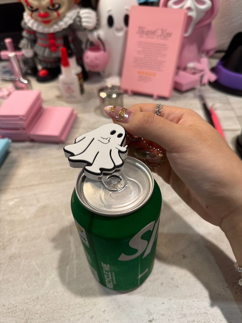 Ghost Sassy Ghost Can Opener, Nail Saver for Long Nails
