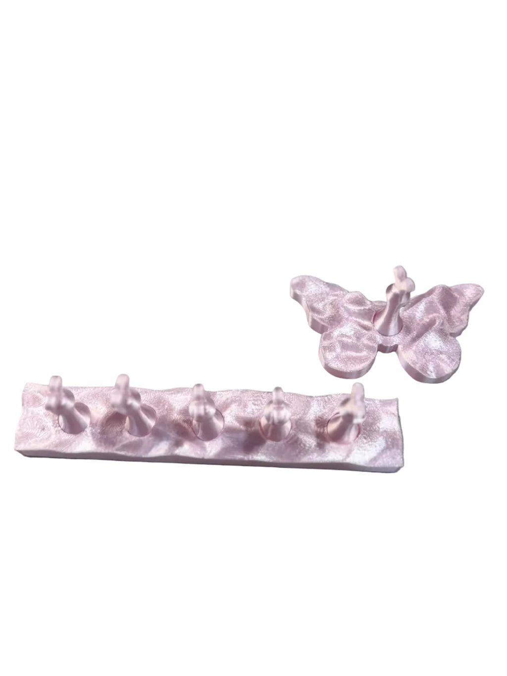Nail Stand - Pink Butterfly Design for Organizing Nail Polish Bottles and Tools
