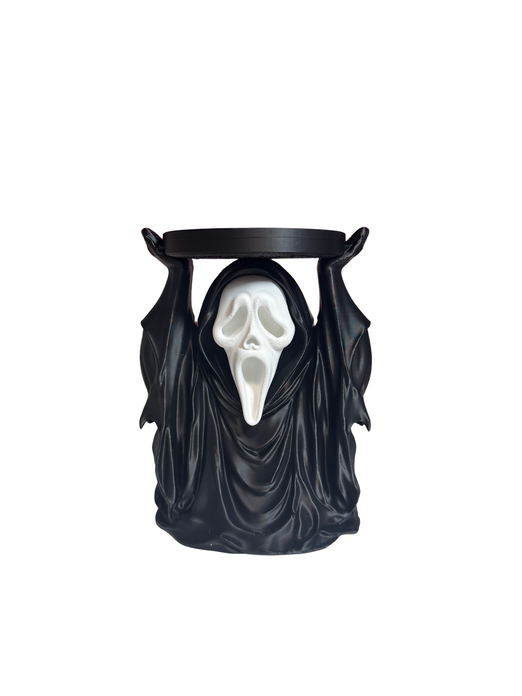 Ghostface Candle Holder Halloween Decor Pink Ghost Design for Spooky Season