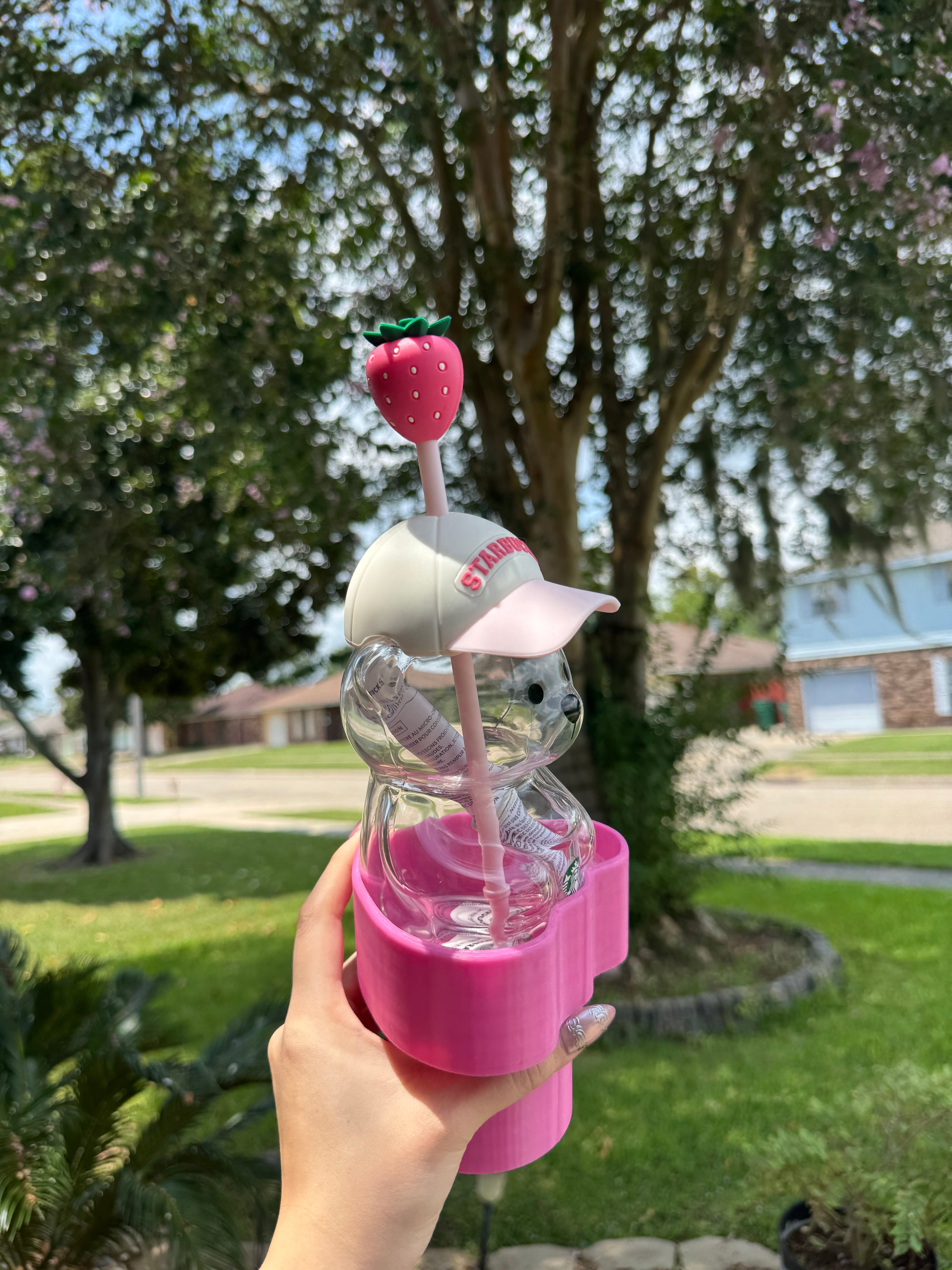 Bear Cup Holder Adapter for Car Cup Holders – 3D Printed Insert for Bear Tumblers, Secure Anti-Tip Vehicle Cup Holder