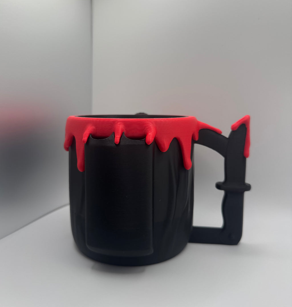 Scream Ghost Face Ice Cream Holder with Spoon Rest Slot - Unique Design for Ice Cream Lovers