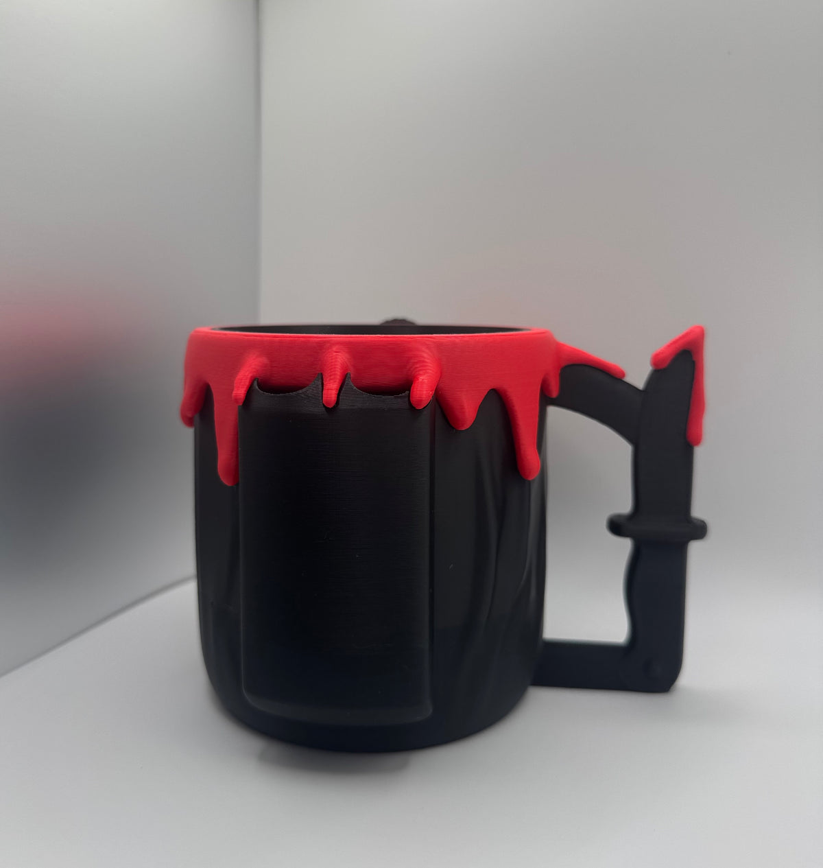 Scream Ghost Face Ice Cream Holder with Spoon Rest Slot - Unique Design for Ice Cream Lovers