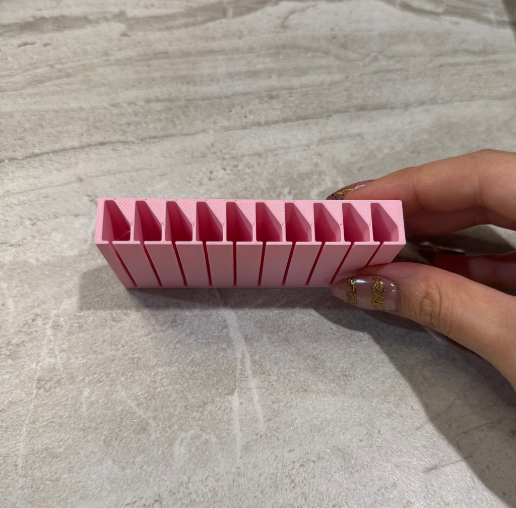 10 Compartment Nail Foil Organizer Box – Nail Transfer Foil Storage Container for Nail Technicians