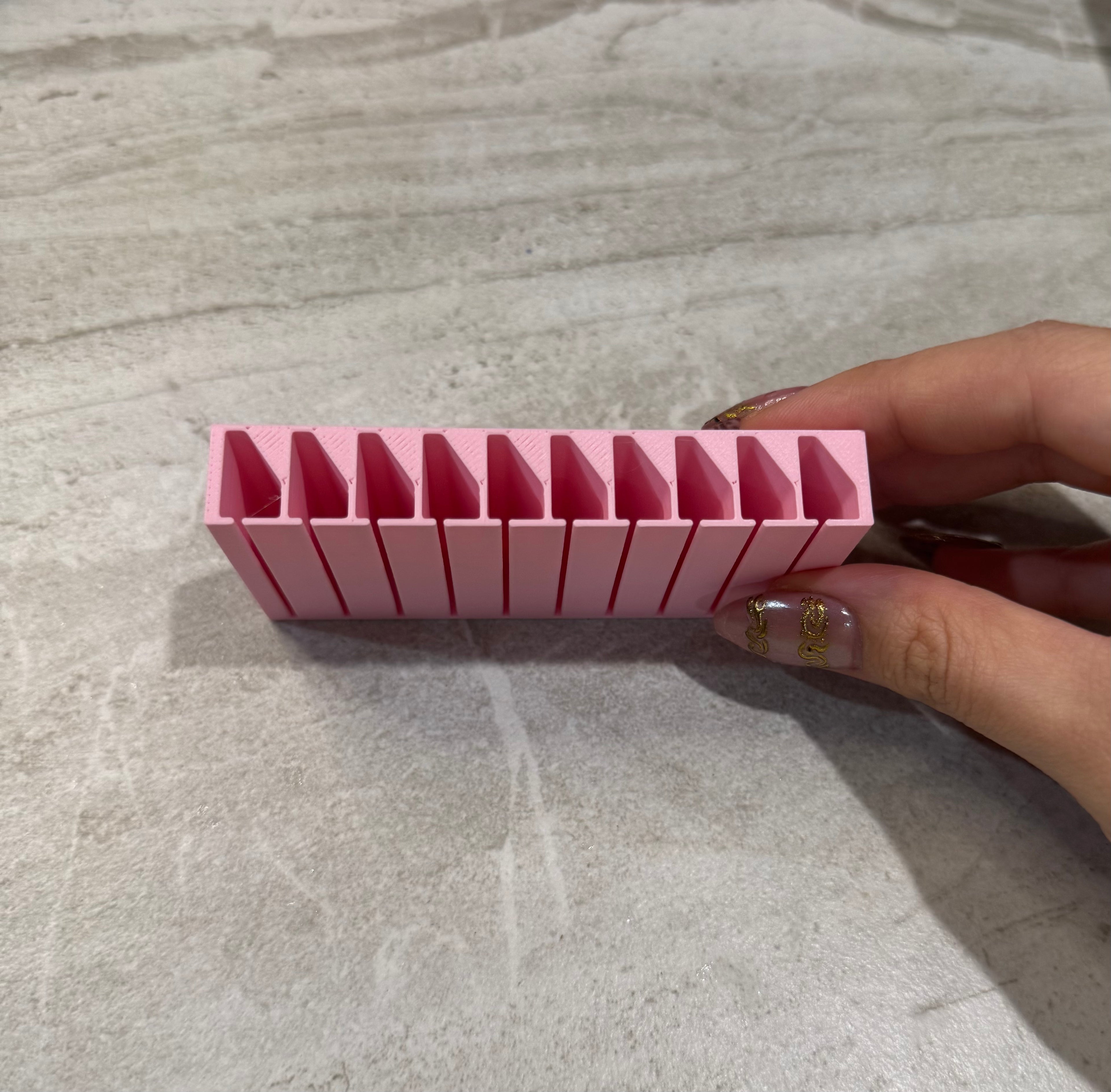10 Compartment Nail Foil Organizer Box – Nail Transfer Foil Storage Container for Nail Technicians